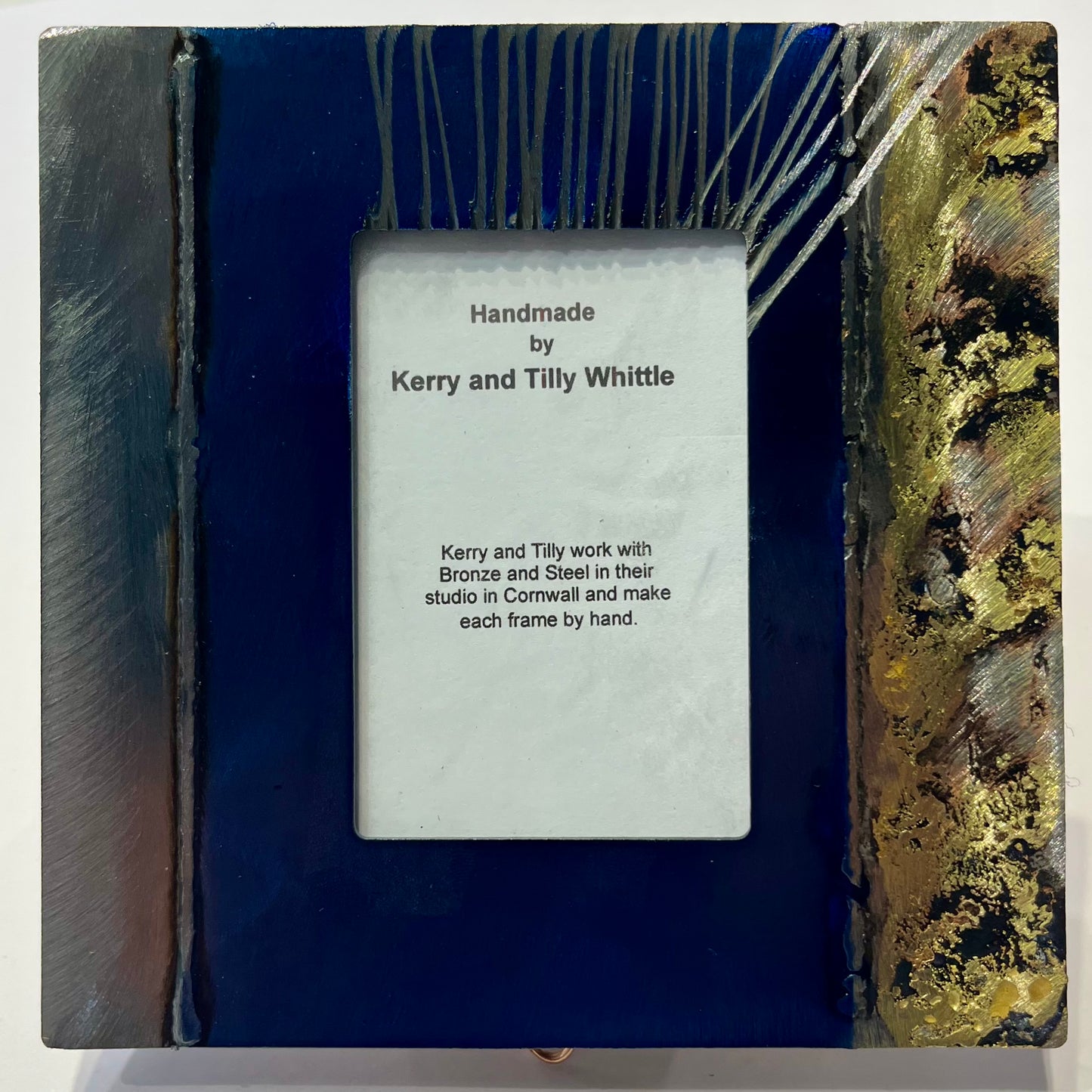 Whittle Design, Small ROYAL BLUE Picture Frame no24