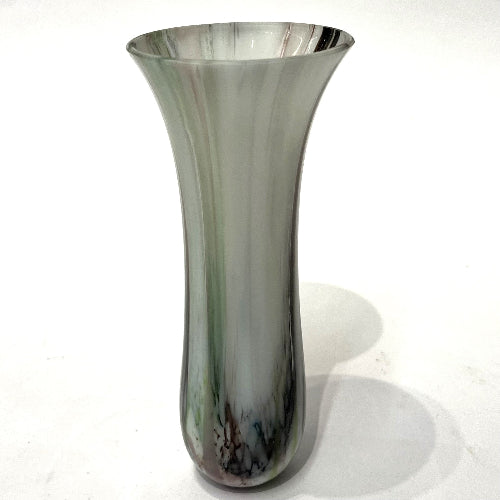 Slump Vase Louise Coultas - Drop Slumped Glass Vase grey