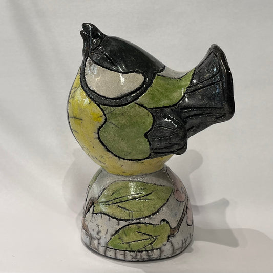Small Bird (Raku Fired) Great tit 2