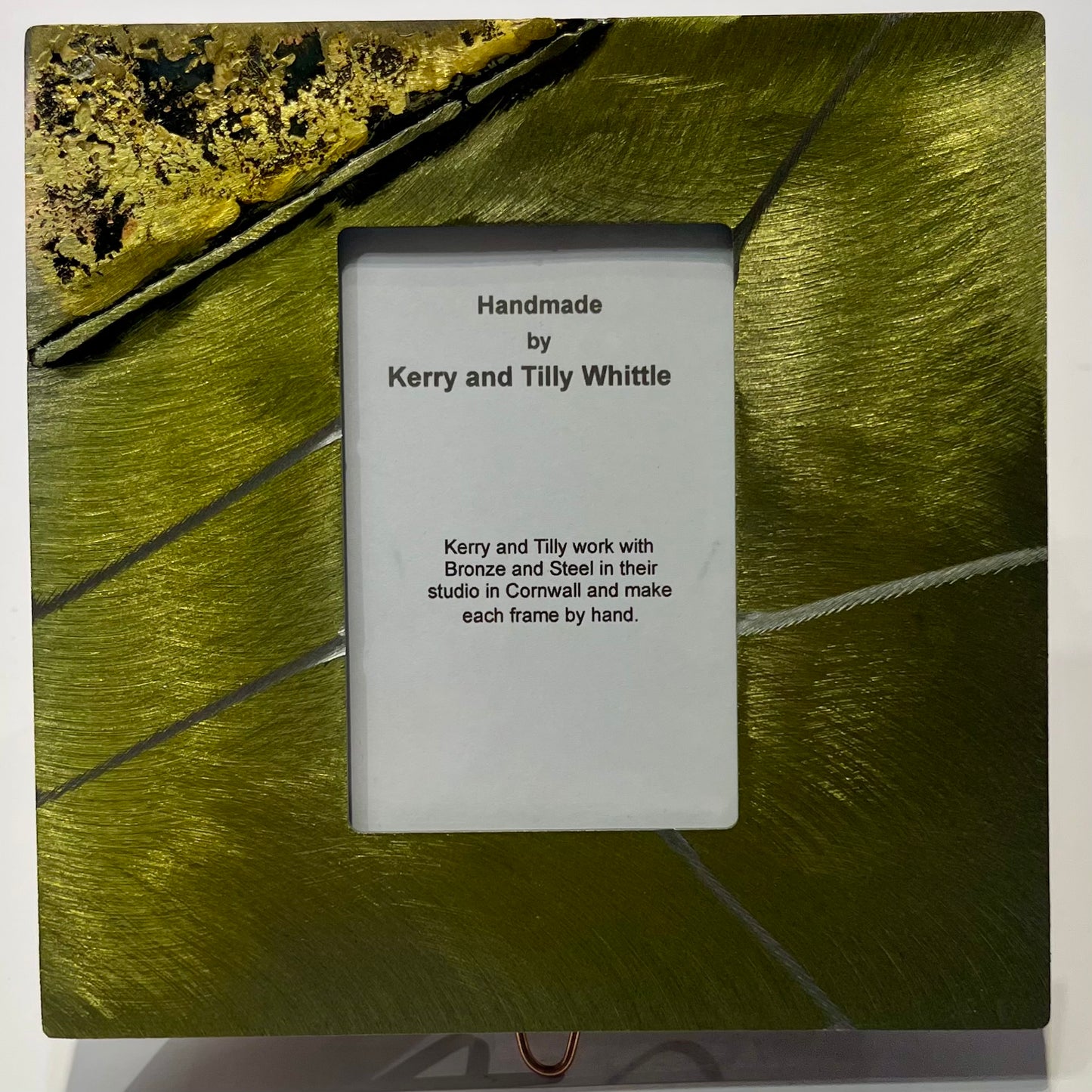 Whittle Design, Small LIME GREEN Picture Frame no27
