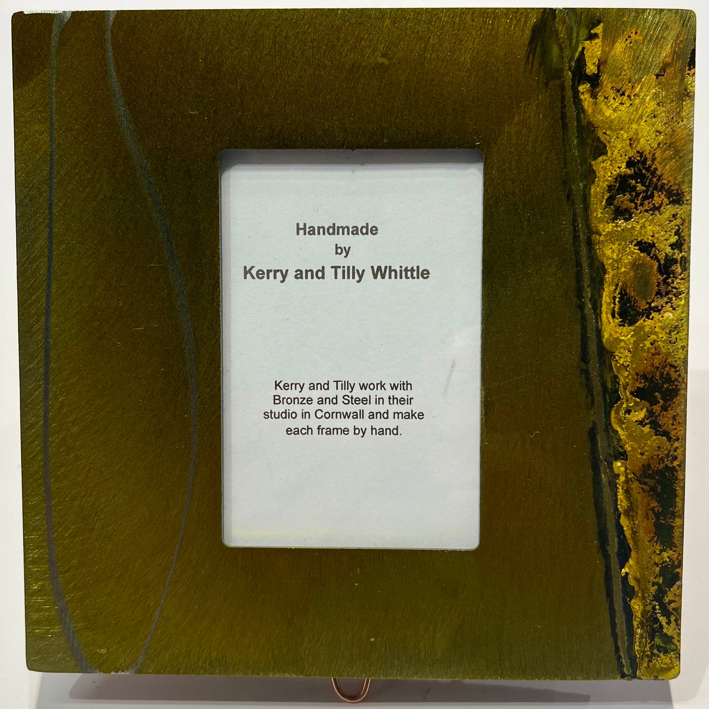 Whittle Design, Small Yellow/Green Picture Frame no28