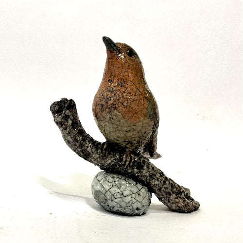 Ceramic bird sculpture by Rachel Slade