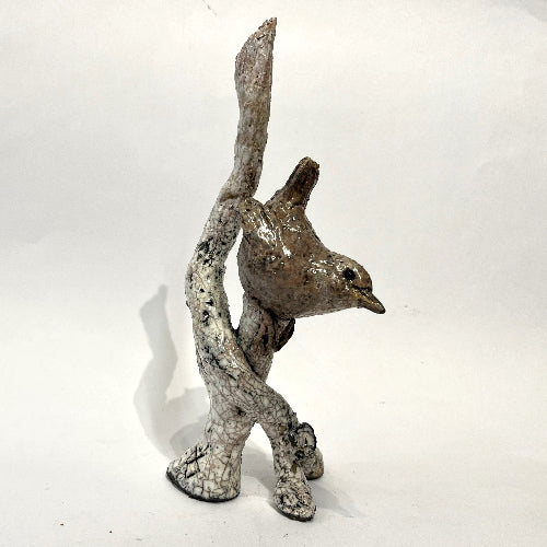 Ceramic bird sculpture by Rachel Slade