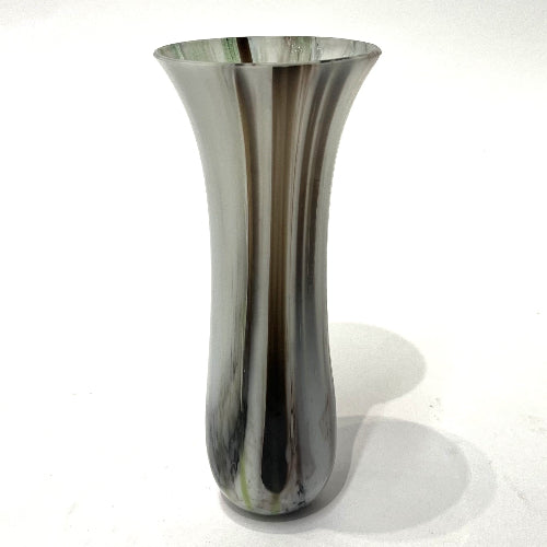 Slump Vase by Louise Coultas drop slumped glass technique