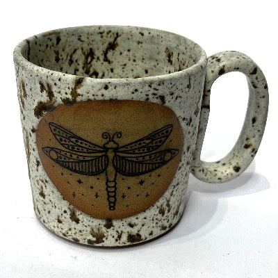 
Sue Langstaff, Speckled Earth Mug with Dragonfly